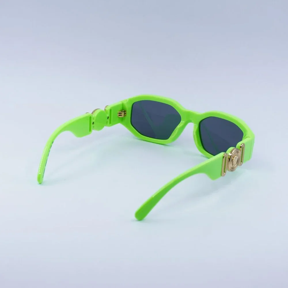 Versace Kids VK4429U 536987 Sunglasses Green Geometric Frame, Dark Grey Lenses